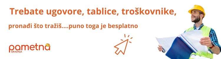 Pametna gradnja. Troškovnici, ugovori i tablice